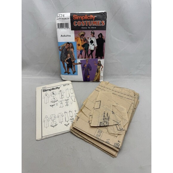 Simplicity Sewing Pattern 5774 Costumes Easy Adults Sizes XS-XL Robes King - Picture 5 of 5
